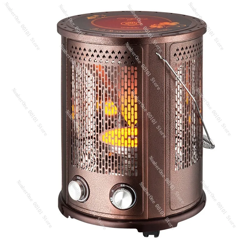 Five-Sided Heater Barbecue Stove, Large Household Electric Heater, Tea Roasting Around the Stove, Electric Grill for Roasting