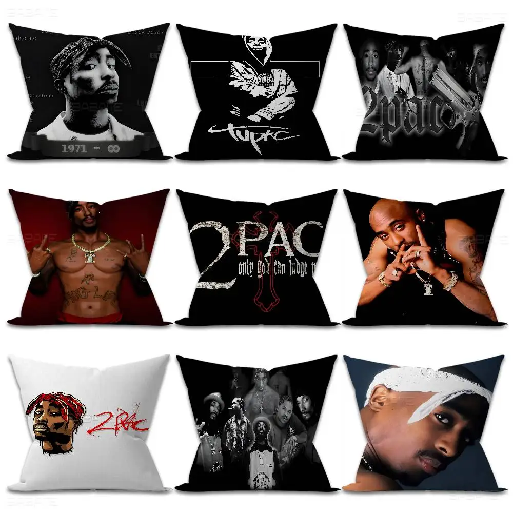 Rapper 2pac Singer Tupac Cushion Cover Decorative Pillow Sofa Home Decor case pillow cases