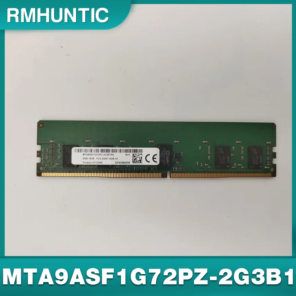 1PCS RAM For MT 8G 8GB 1RX8 DDR4 2400 REG MTA9ASF1G72PZ-2G3B1 Memory