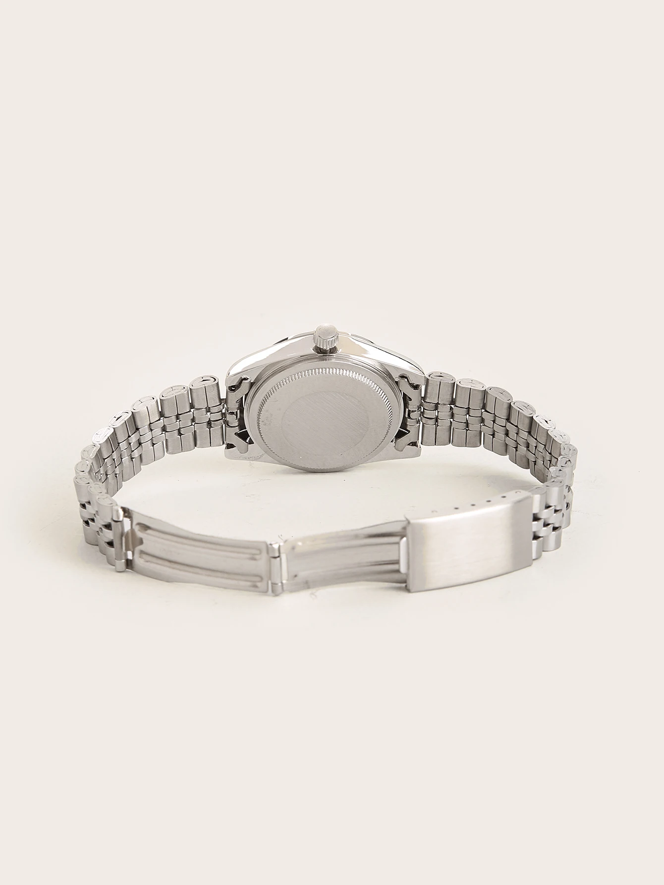 Fashionable Bubble Dot Dial Steel Band, Women's Quartz Watch, Luminous Hands with Calendar, Simple Business Casual Wristwatch