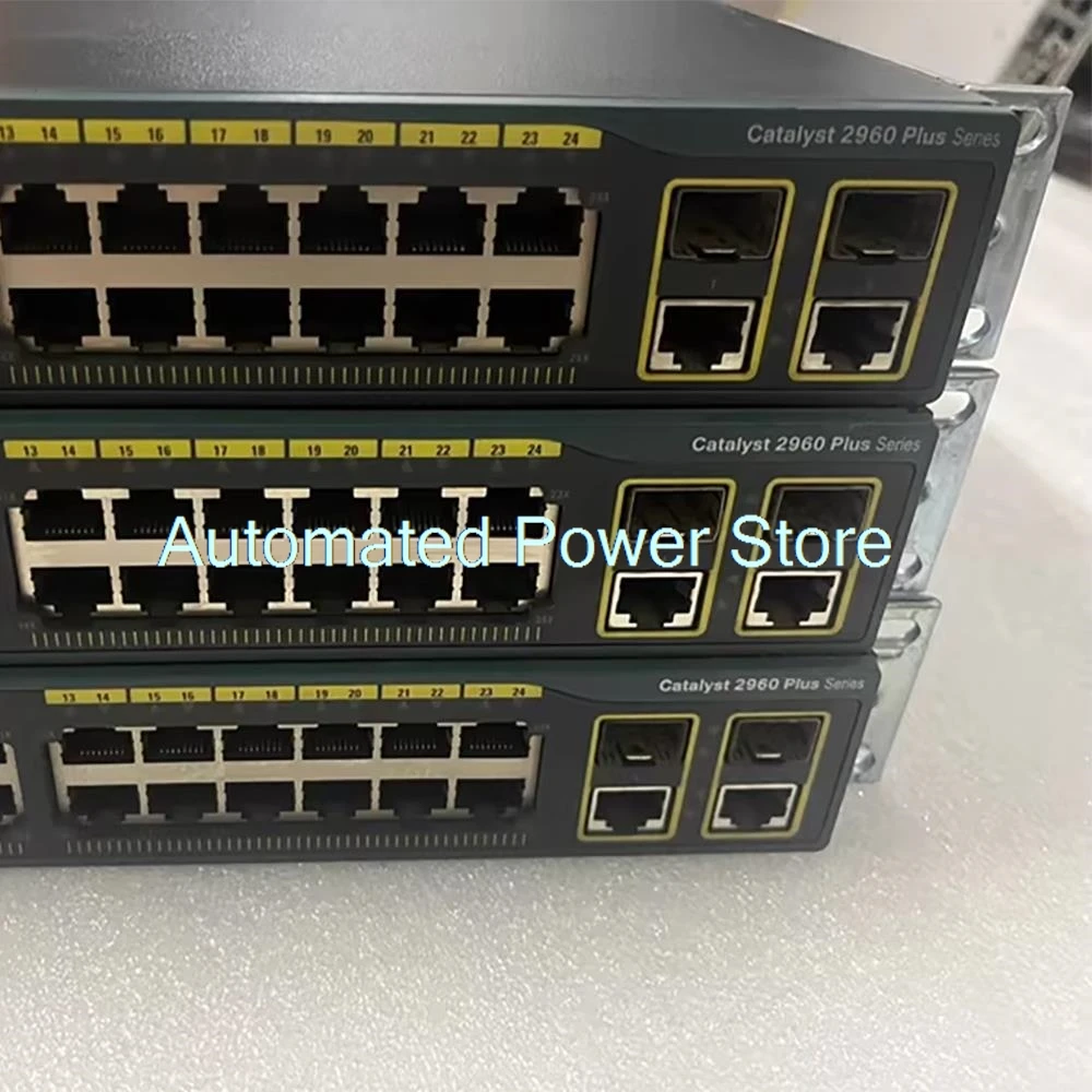 1 Pcs WS-C2960+24TC-L 24 Port 100Mbps 2-Port Gigabit Layer 2 Network Management Switch
