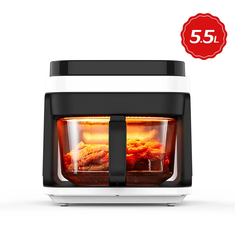 

*д% # X Дешевая цифровая фритюрница из боросиликатного стекла с серебряным гребнем, оптовая продажа, новые умные фритюрницы.w