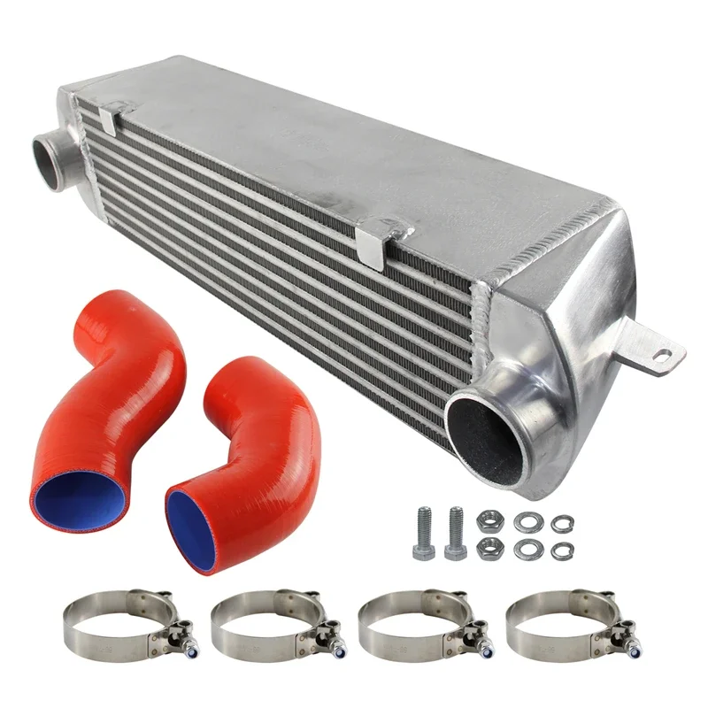 Intercooler Kit Twin Turbo Fits For BMW N54 3.0L 135i E82/E88 335i/335xi E90/E92/E93 06-11 Front Mount Bar & Plate Aluminum