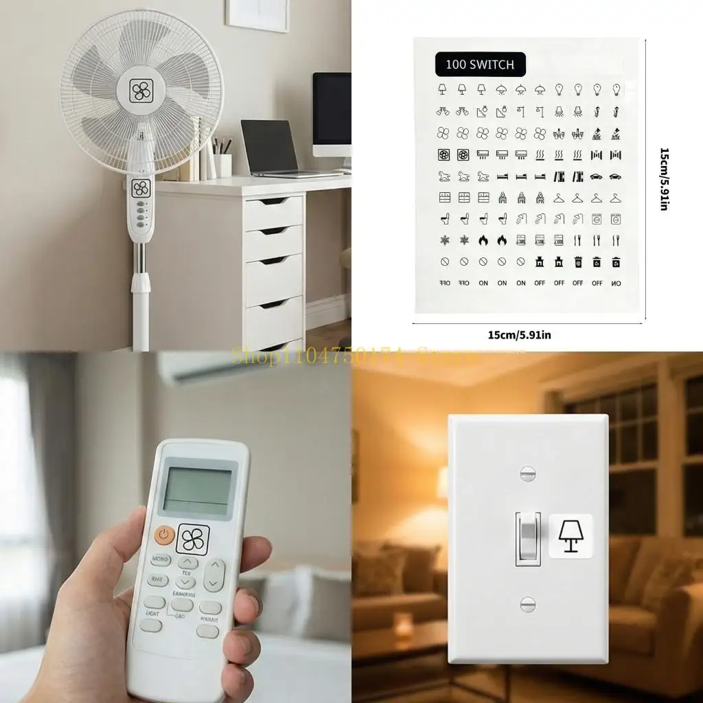 100Pcs Light Switchs Labels Sticker Adhesive Switchs Panel Label Decal for Home top sale