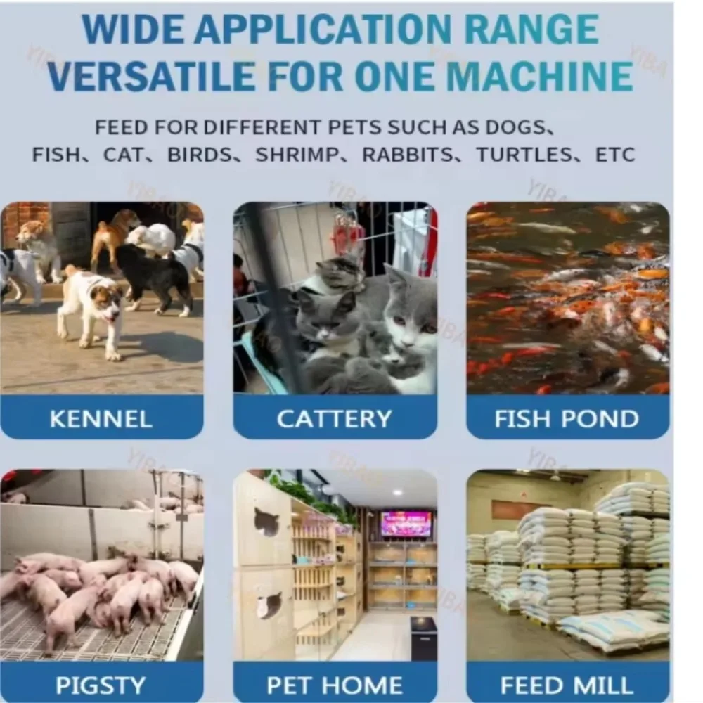 Floating Fish Feed Mill Pellet Extruder Machine Floating Feed Pellet Pet Food Extruder Processing Machine New Product 220v