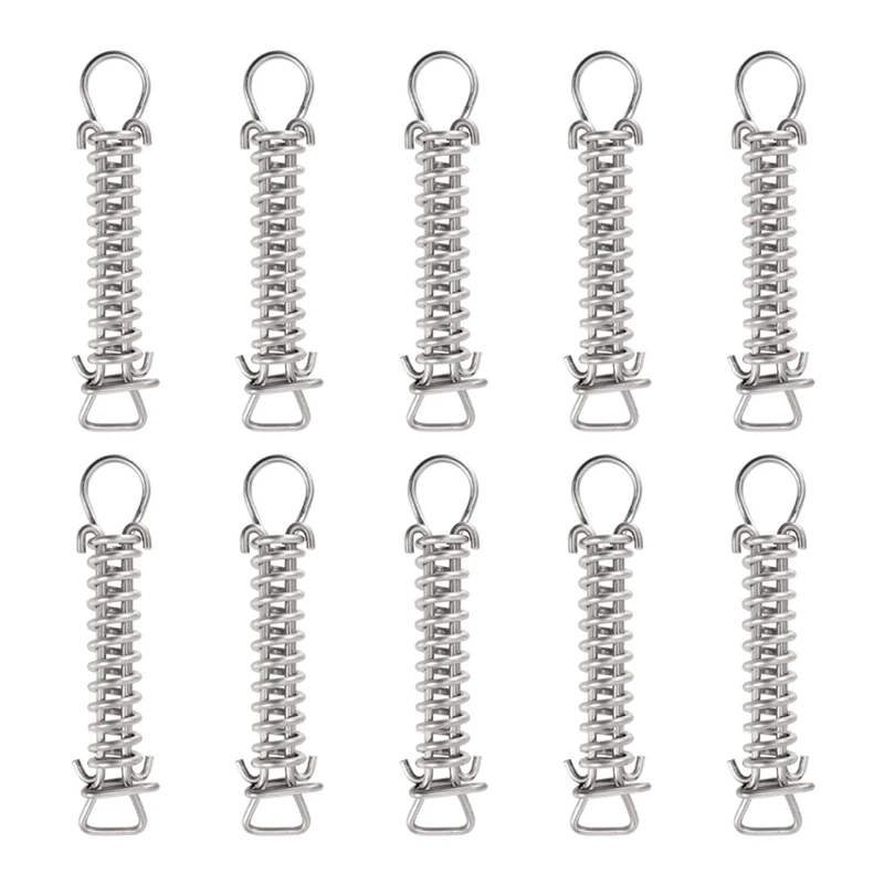 

HOT-10 Pack Pool Cover Storage Springs Stainless Steel Springs For Pool Covers For Swimming Pool Covers