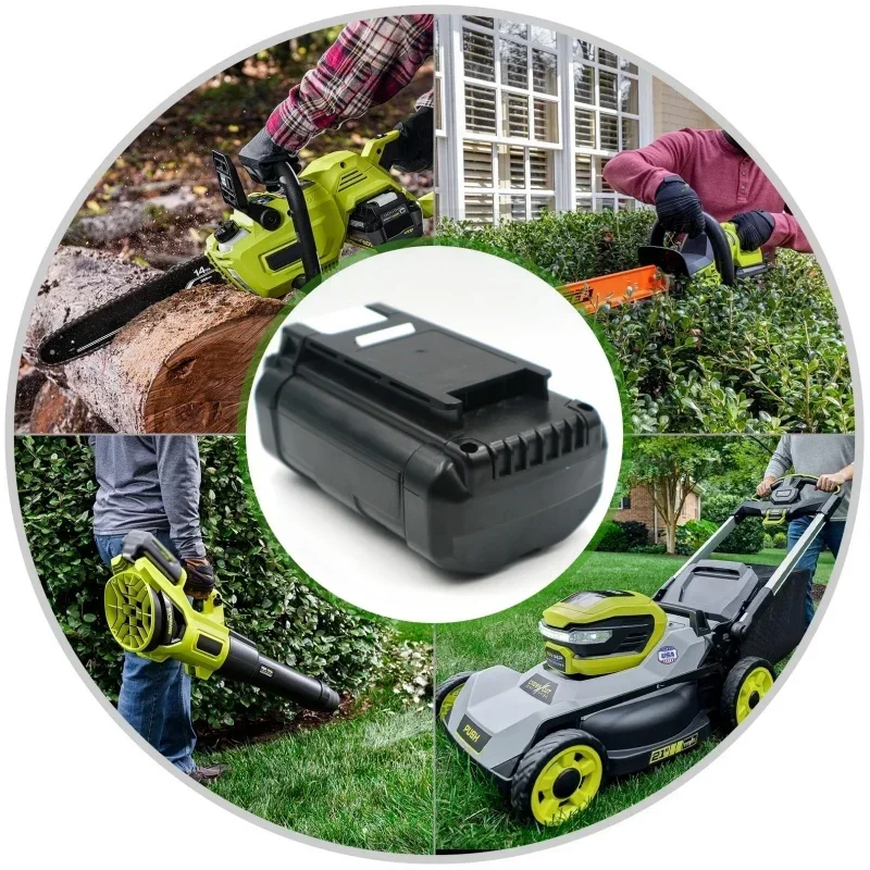 Cocok untuk pengisi daya baterai lithium-ion Ryobi 40V, kompatibel dengan OP4040, OP4050 dan baterai perkakas listrik non-polar lainnya