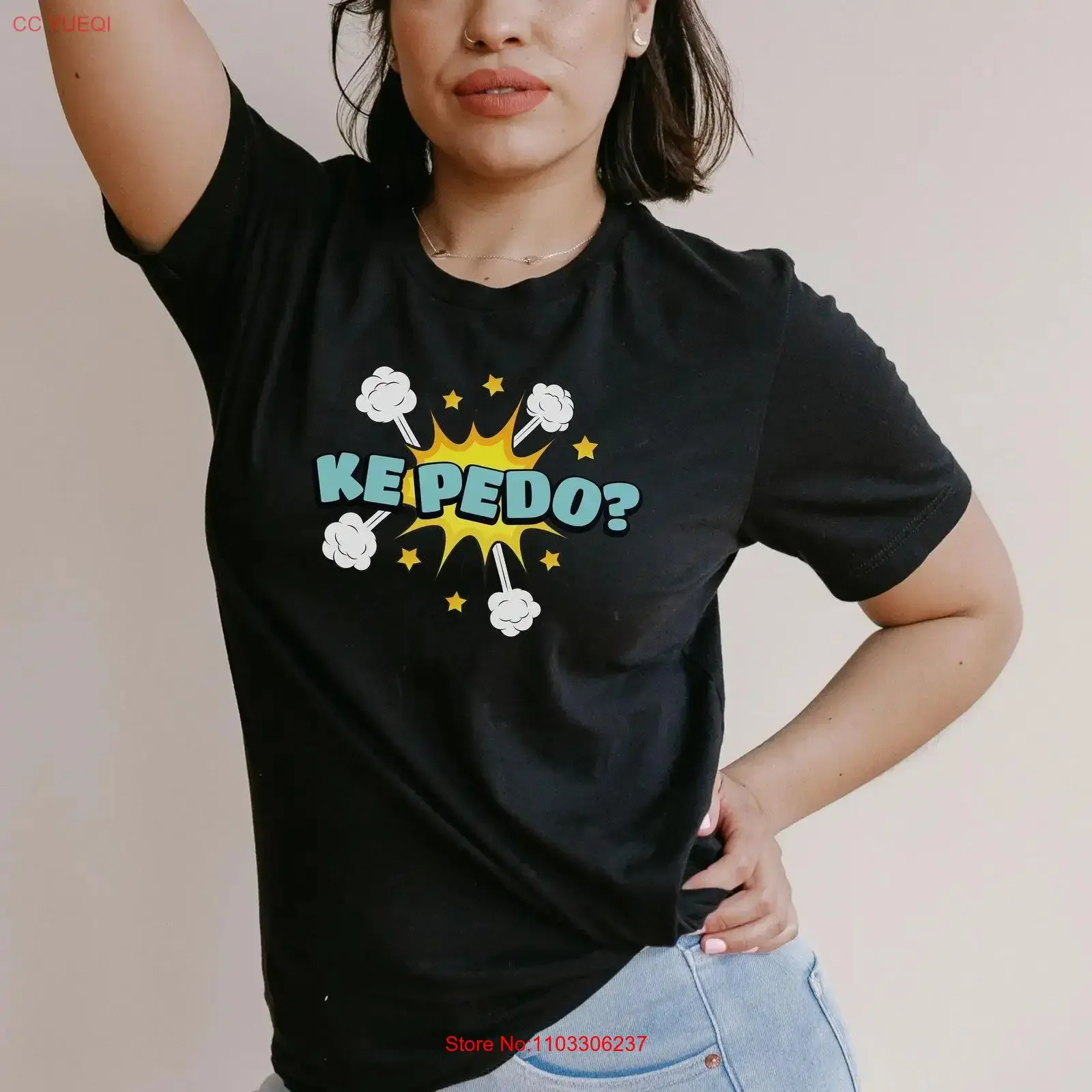 Ke Pedo camiseta Que divertido español Playera Chistosa Moda vintage lavado versátil Casual elegante Unisex streetwear moda suave
