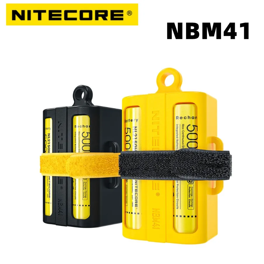 NITECORE NBM41 Multifunctional Battery Storage Case Bag Portable Battery Magazine Holder Pack For 4*18650/21700 Batteries