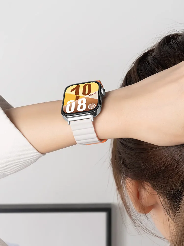 

Поп-магнитная петля для часов Huawei Watch Fit 4-Fit 4 Pro-Fit 3, силиконовый ремешок-браслет, спортивный ремешок для часов Fit3 Fit4 Accesso