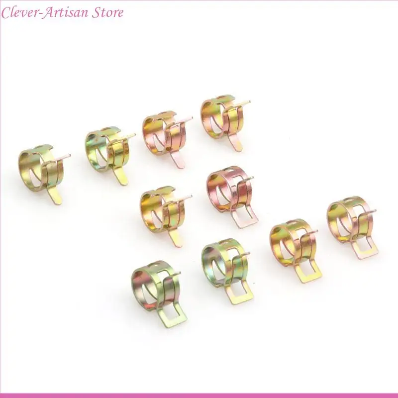 E06b 10x 10mm 0,39 Pouces Attacte à Ressort eau tuyau d'Rosage Tube Зажимная крепежная установка