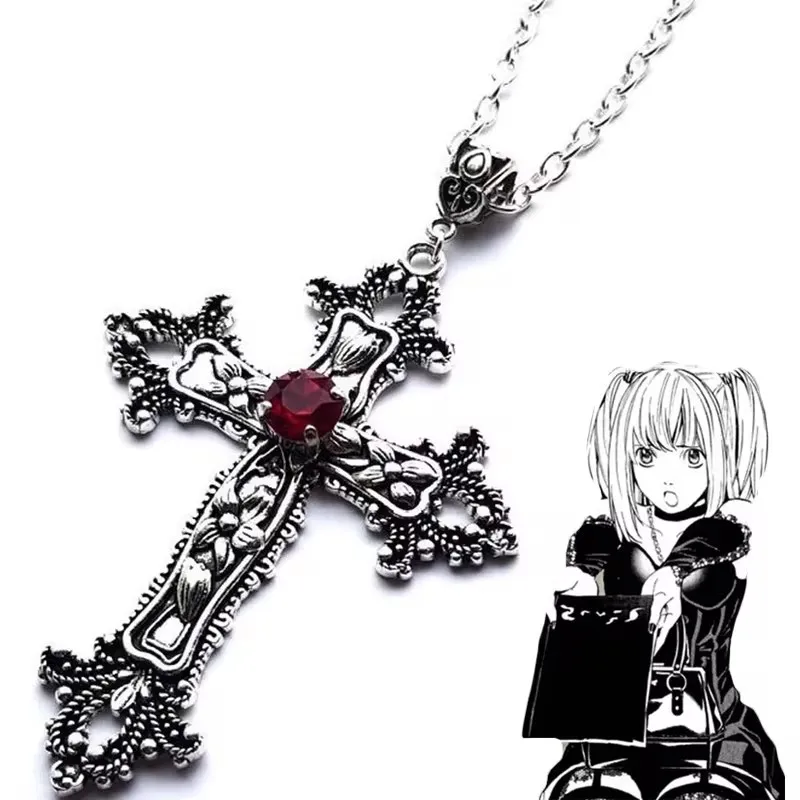 Y2K Crystal Cross Pendant Necklace Women Men Punk Gothic Clavicle Chain Choker Necklaces Aesthetic Fashion Jewelry Party Gift