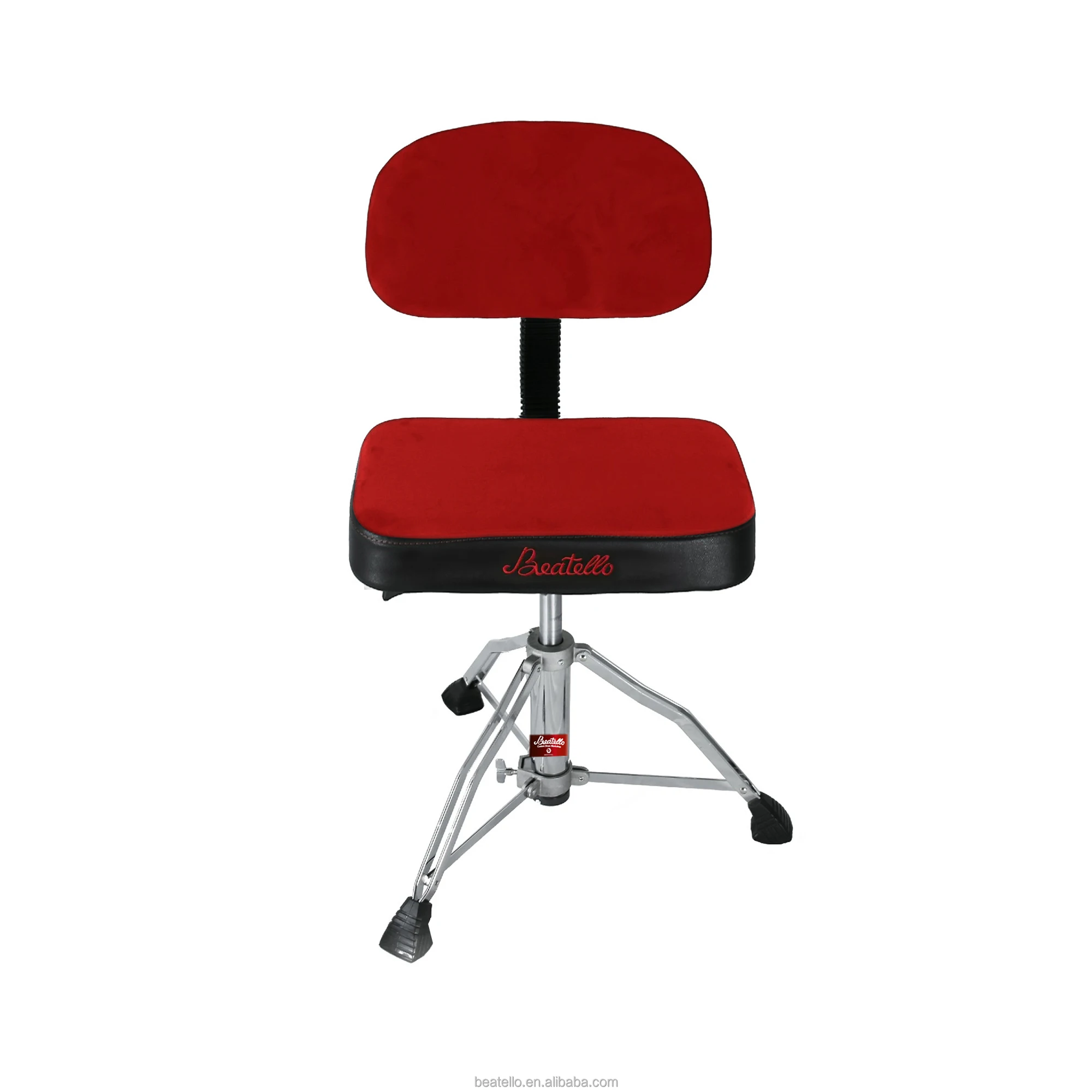 

Beatello Fast Shipping Drum Stools Comfortable Adjustable Drum Accessories Black Red Drum Seat For Adult In Stock