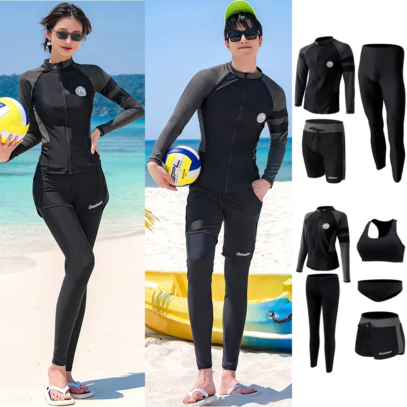 

Wisuwore New 2023 Boys Girls Swimming Suit Long Sleeved Pants Set Slim and Conservative Diving Suit Surfing Swimwear