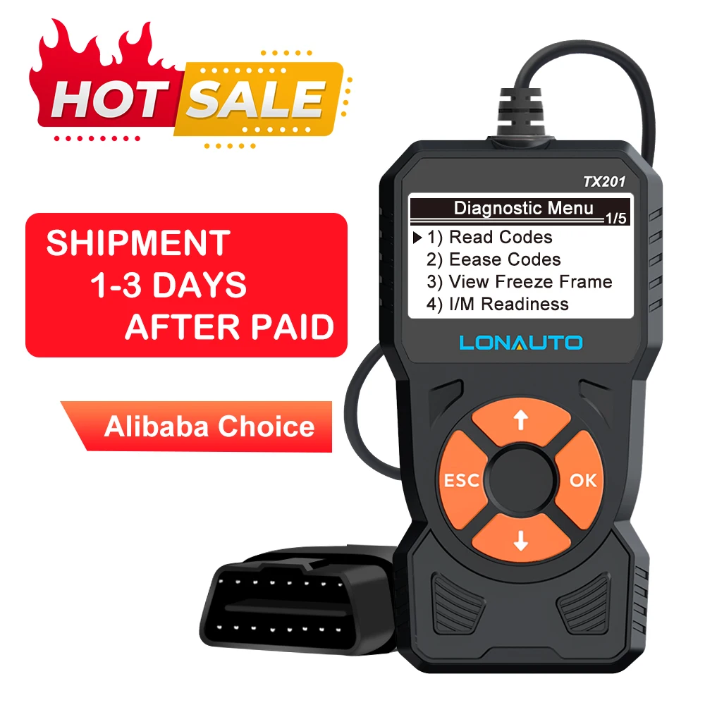 

STLF ZJW Advanced Accredited TX201 Handheld 2 Full Funtion Vehicle Tool Can Check Fault Code ELM 327 Cars 2 Screen Displa
