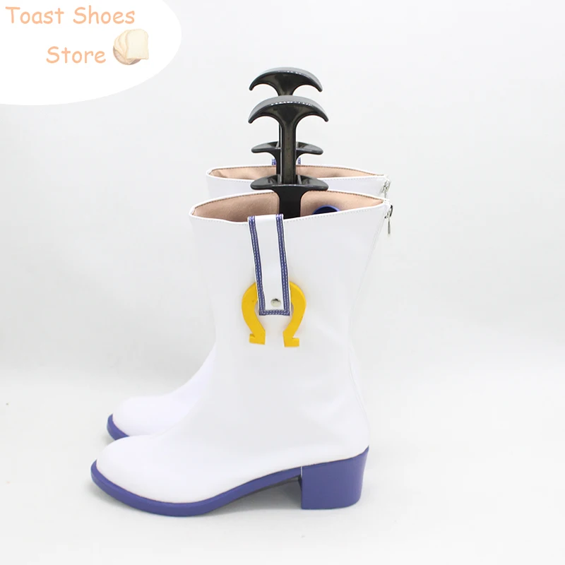 Game Umamusume: Pretty Derby Daiwa Scarlet Cosplay Shoes Halloween Carnival Boots Cosplay Prop PU Leather Shoes Costume Prop