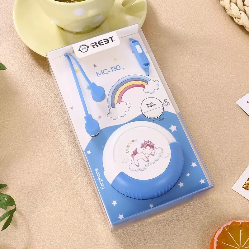 Cartoon Earphones In-ear Earphone Cute Unicorns/ Bear/Cat 3.5mm Earbuds With Mic For Xiaomi Smartphone Kids Gifts Dropshopping