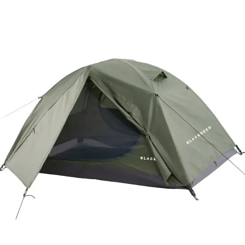 New 2-3 People Backpacking Tent Outdoor Camping 4 Season Winter Skirt Tent Double Layer Waterproof Hiking Survival