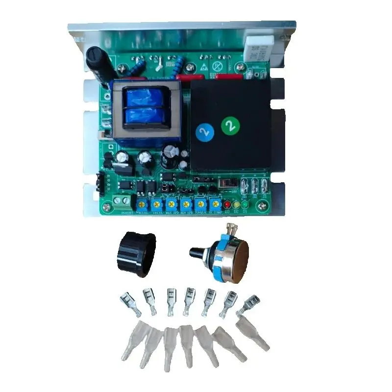 

AC 220V Input DC 180V Output DIP Switch DC Motor Speed Controller, brushed dc motor controller 375w 750w