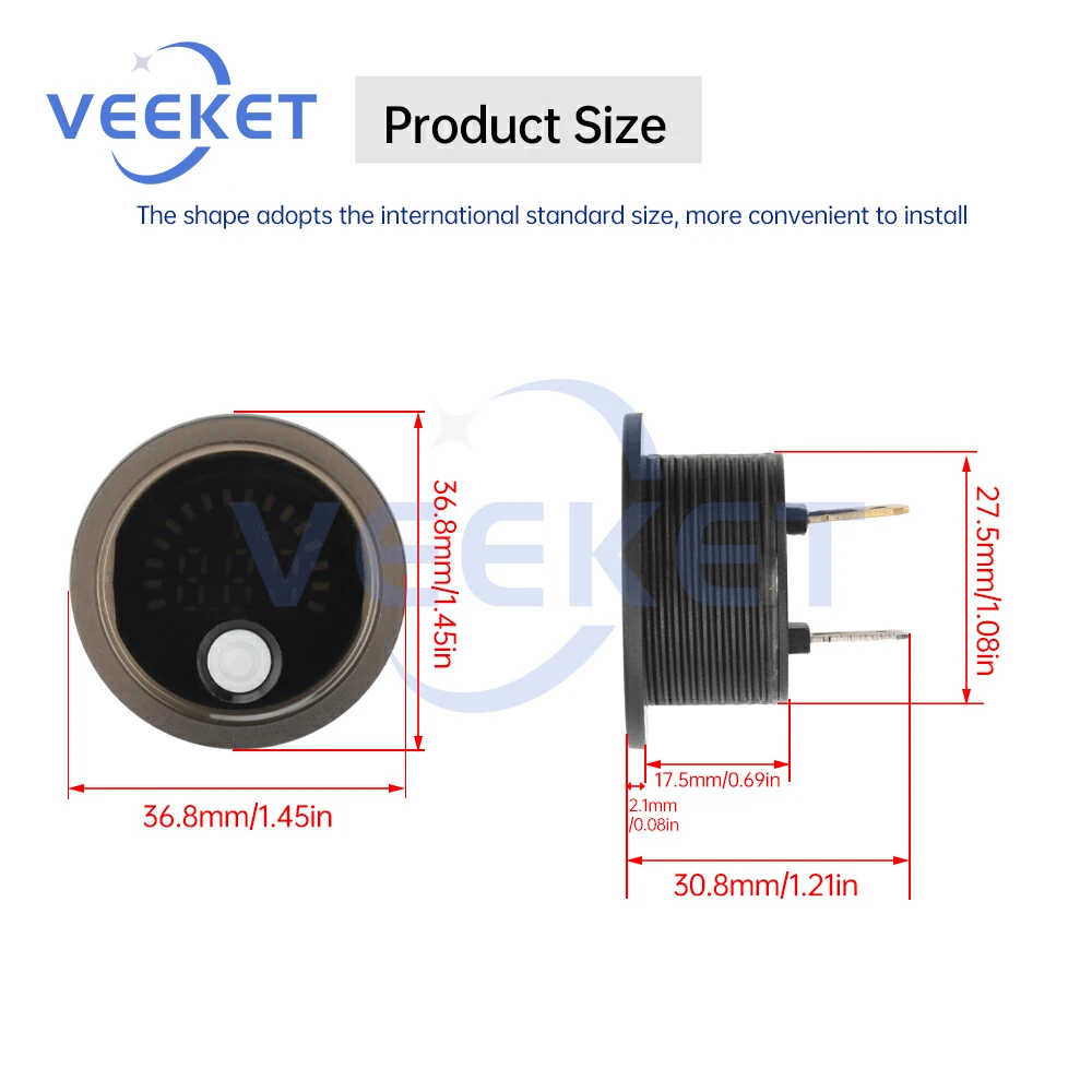 DC7-100V Mini LED Digitale Voltmeter Display Bedraad/Termina Auto Spanning Stroom Indicator Meter Volt Detector Tester