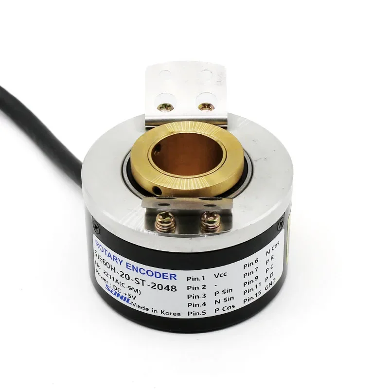 

SIE60H-20-ST-2048 plastic/iron plug optional cable length 9 meters SANIL modern elevator encoder