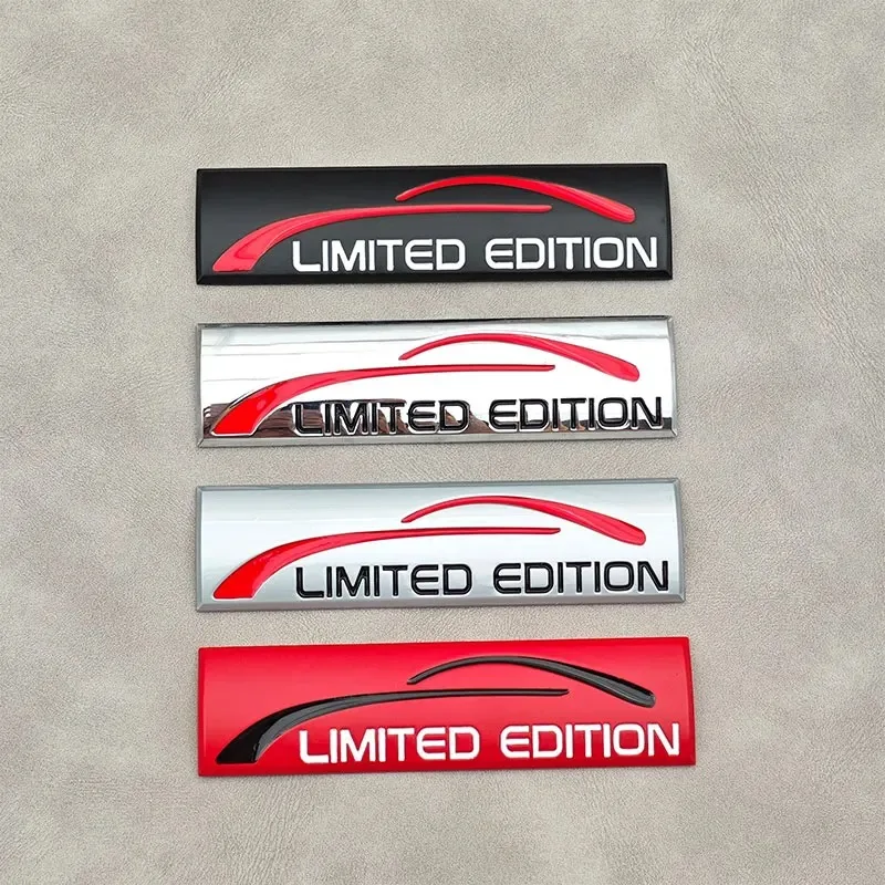 

1PC Metal Alloy Limited Edition Logo Car Rear Trunk Sticker Fender Side Badge Emblem Auto Motorcycle Labels Accessories