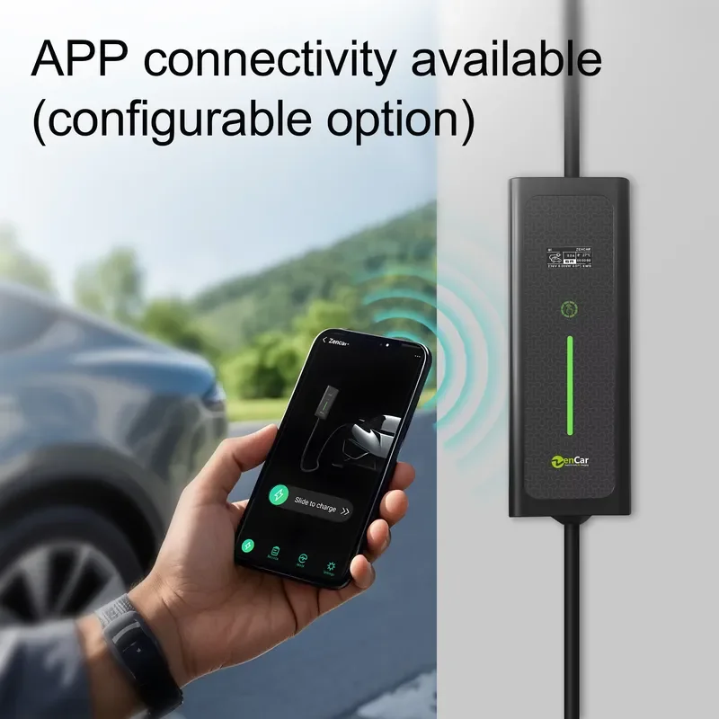 7kW EV Charger Type 1 Portable 32A Smart WiFi APP Adjustable Electric Charging Station for Blue CEE Plug