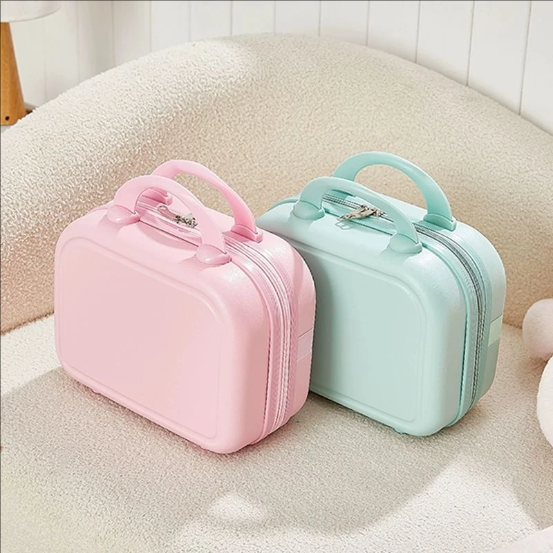 14inch Mini Travel Suitcase Cosmetic Box Hand Luggage Case Small Box Boarding Case Travel Makeup Toiletries Organizer for Women