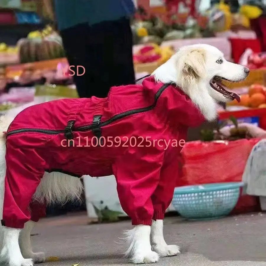 

Big Dog Clothes Handsome Fashion Clothes Side Animal Labrador Golden Retriever Medium and Large Dog Warm Jacket