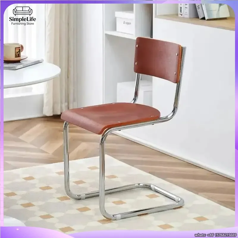 

Современный обеденный стул для дома, кухни, офиса, в стиле фермерского дома, ретро-стиль, эргономичное сиденье с металлическими ножками, регулируемая высота