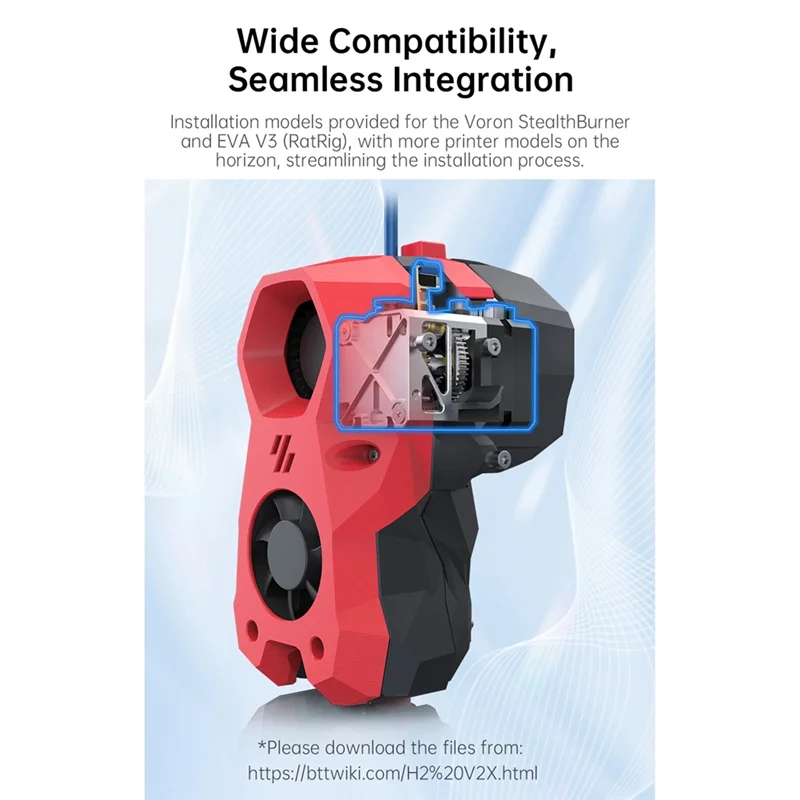 BIQU H2 V2X الطارد المباشر المزدوج والعتاد أعلى تدفق Hotend طابعة ثلاثية الأبعاد الطارد ل BIQU B1 BX Ender-3 Voron 2.4 Voron V0 #5