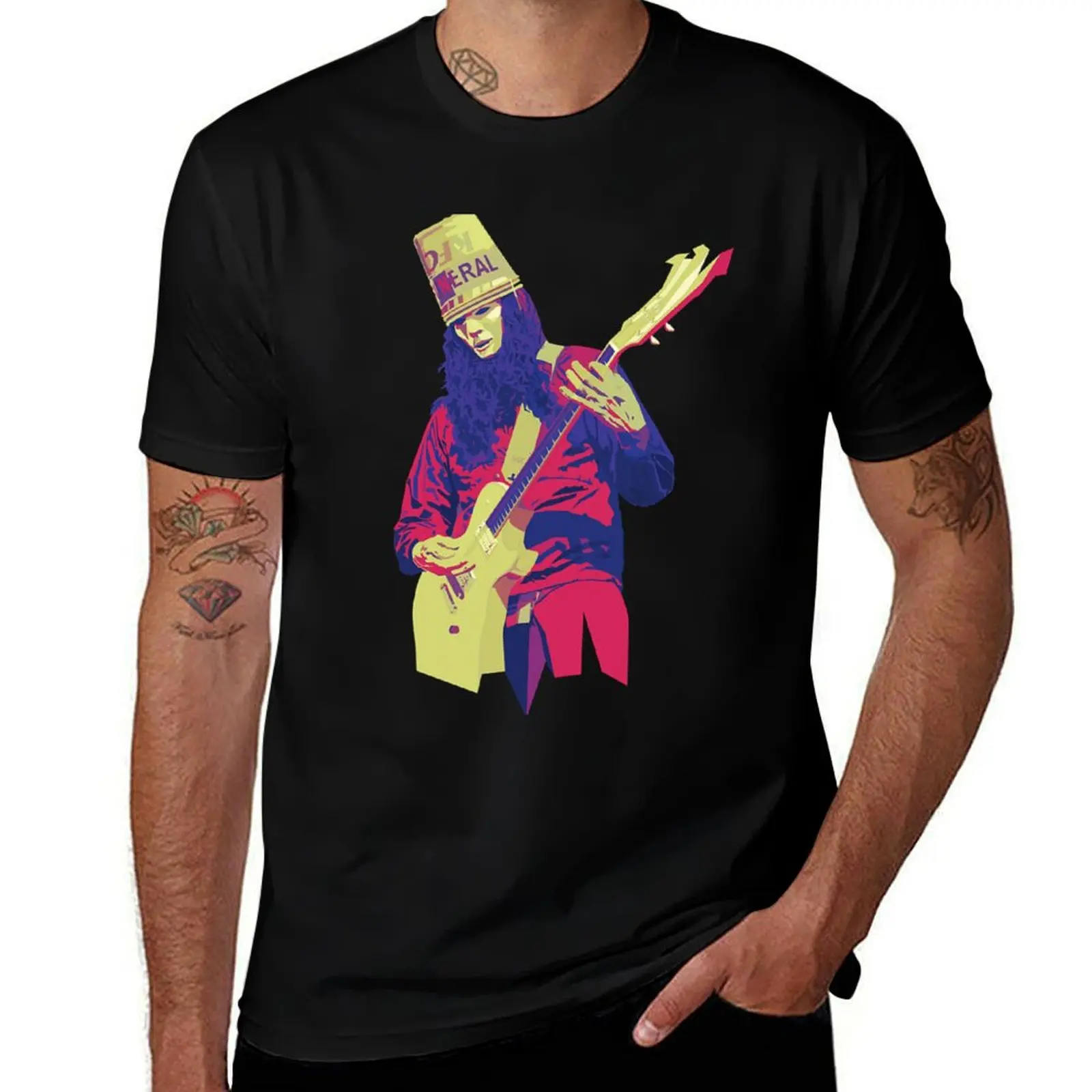 

Buckethead T-Shirt Trendy Print Short Sleeve T-Shirt