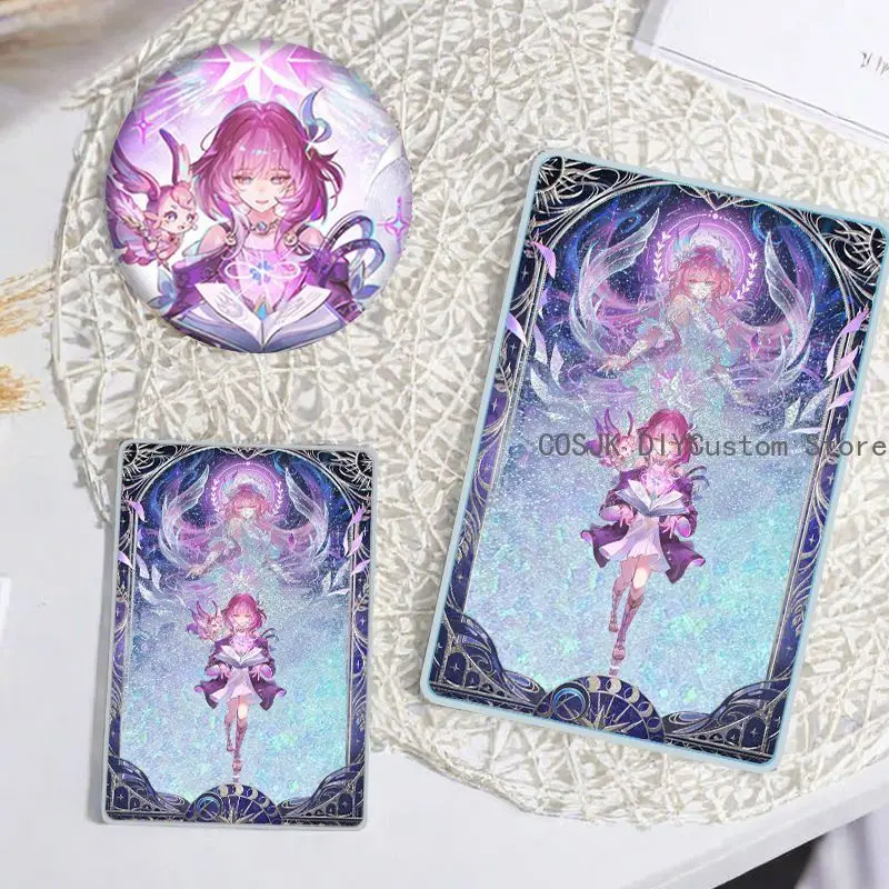 

2026 Game Honkai：Star Rail Cyrene Cosplay Flowing Sand Mahjong Badge Acrylic Brick Atand Mascot Anime Fans Birthday Gift