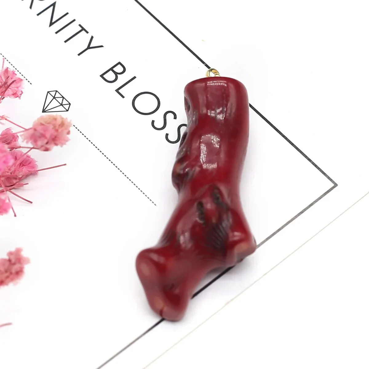 1pcs Red Sea bamboo Coral Irregular Branches Pendants for DIY Earring Necklace Jewelry Making Accessories Gift 8×25mm-15×40mm