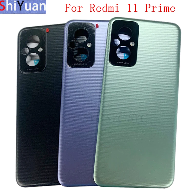 Battery Cover Rear Door Housing Case For Redmi 11 Prime Back Cover with Logo Replacement Parts