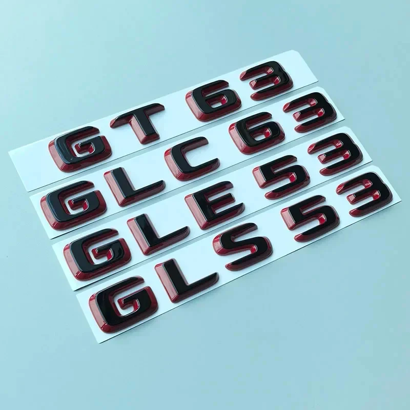 

Layers Thicker Black Red for Mercedes Benz C63 E63 G63 GT63 S63L GLC63 GLE63 GLS63 CLS63 Car Emblem Trunk Nameplate Logo Sticker