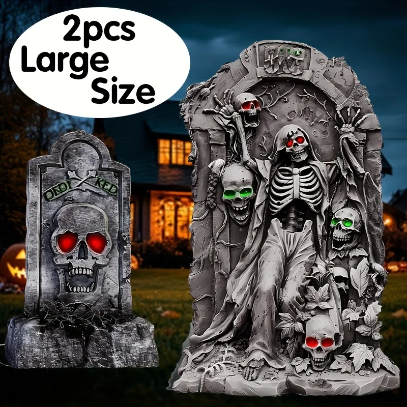 2 شواهد مقبرة الهالوين وعلامات الفناء، منطقة تزيين الفناء الخارجي