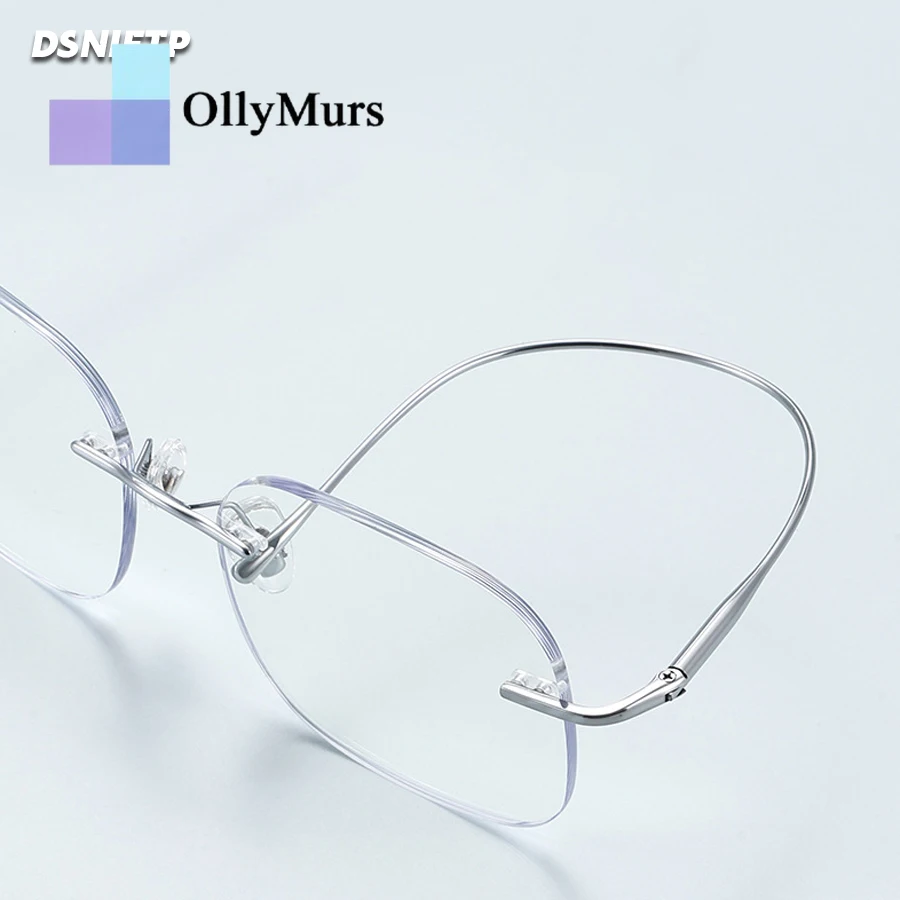 

Очки для чтения OLLYMURS для женщин, без оправы, с защитой от синего света, высококачественные безрамные очки для мужчин, фотохромные очки