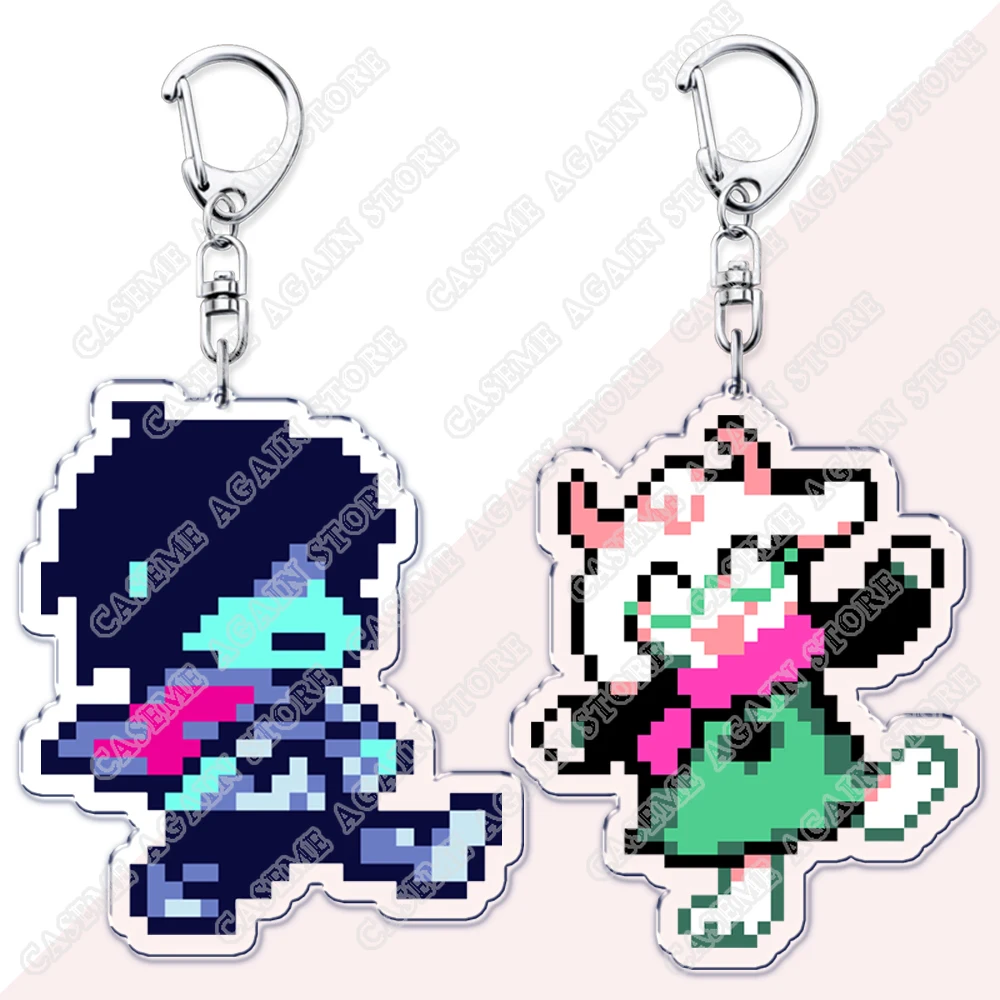 لعبة لطيفة Deltarune سلاسل المفاتيح للإكسسوارات Ralsei Kris Susie Spamton Undertale Angel Jewelry Keyrings المشجعين الألعاب ألعاب الهدايا