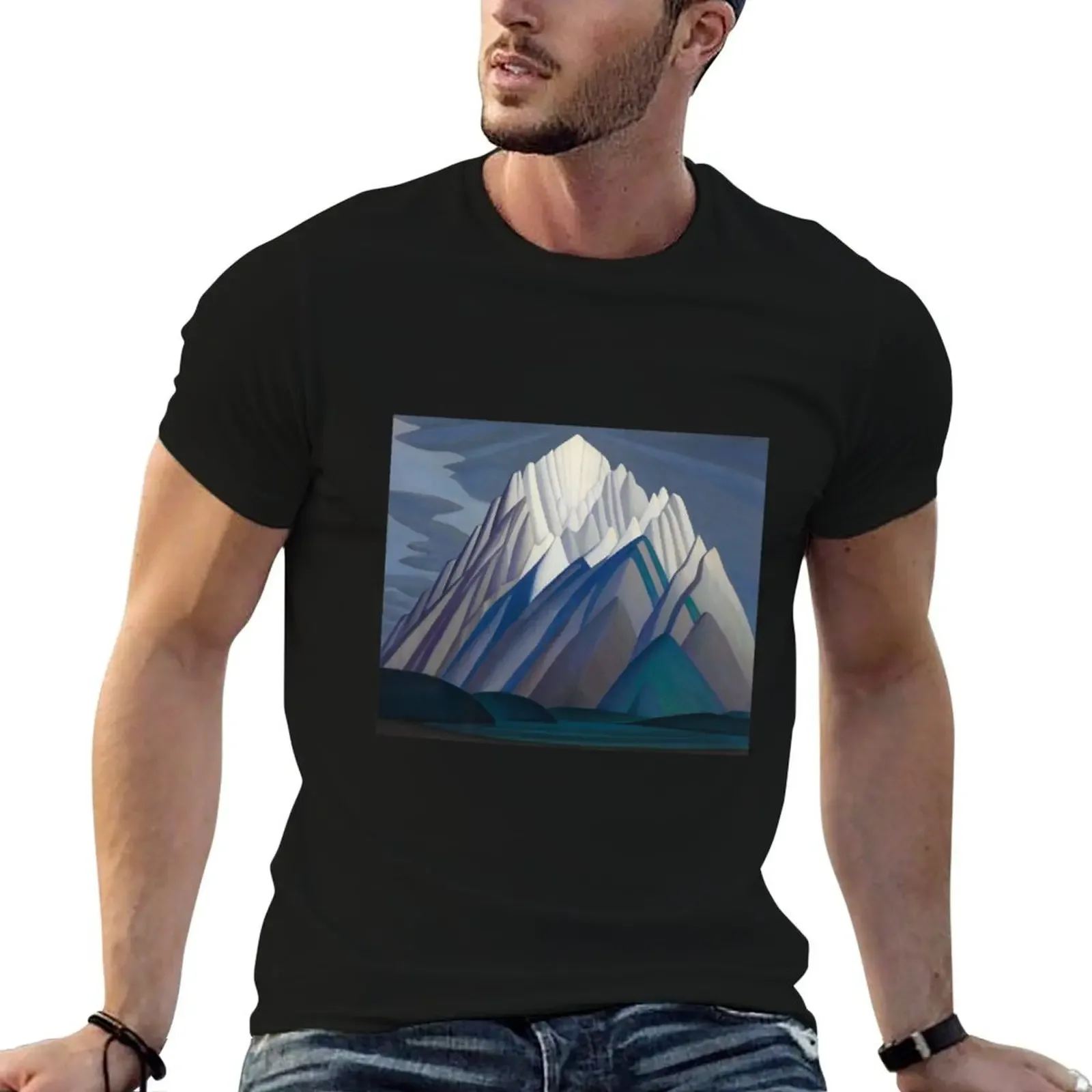 

Mountain Forms by Lawren Harris T-Shirt aesthetic clothes sports fans anime figures custom shirt fruit of the loom mens t shirts