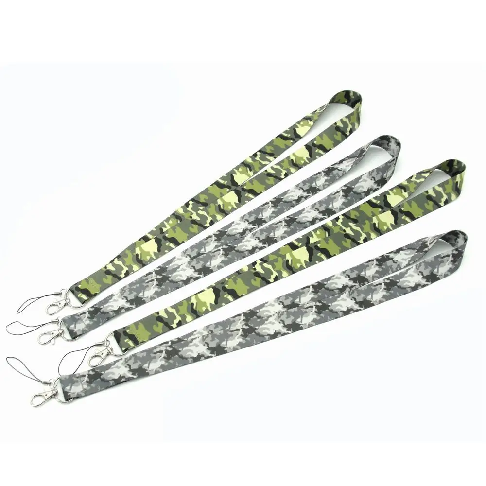 

Webbings Ribbon ID Badge Holder Phone Lanyard Strap Hang Rope Neck Straps Phone Ribbon Phone Hang Rope Camouflage Lanyards