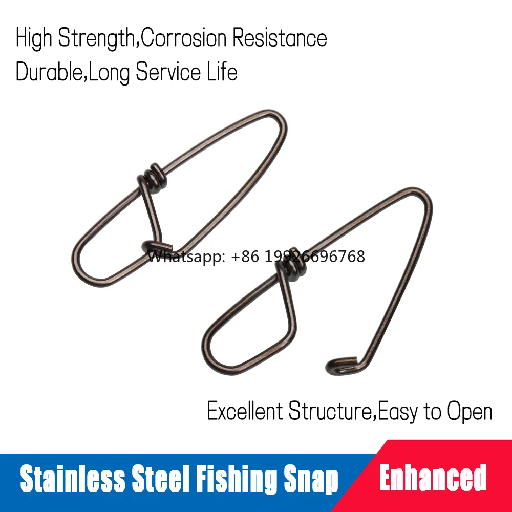 

Wholesale Stainless Steel Saltwater Fishing New Type of Powerful Pin Diamond Insurance Snap Fishing Rigs Connector Accessories f