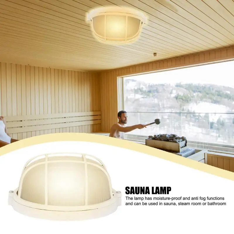 Sauna Light Fixtures High Temperature Resistant Sauna Room Lights Portable Anti-fog Light For Sauna Rooms Steaming Rooms image 4