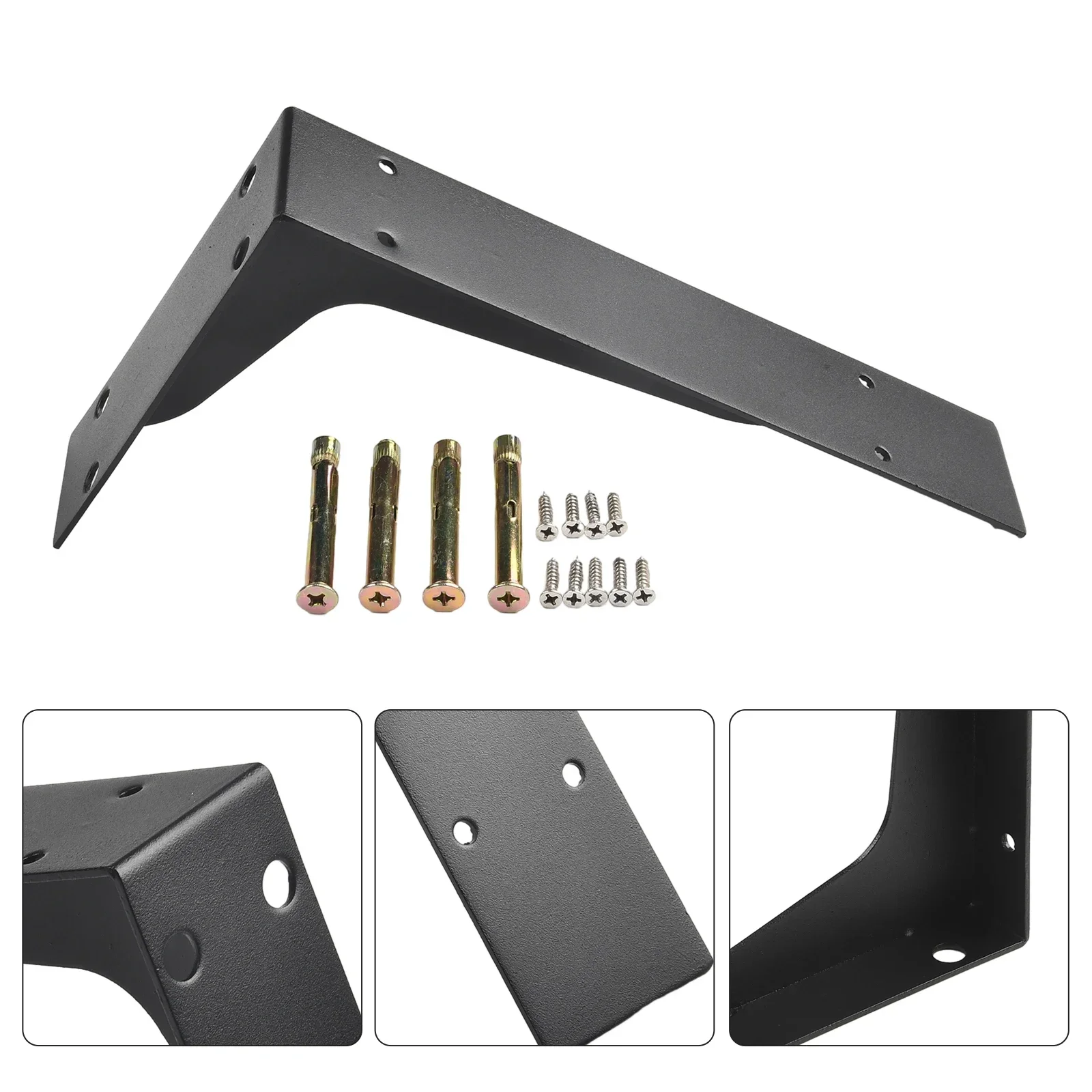 Heavy Duty Metal Bracket Triangle Folding Angle Shelf Adjust Wall Mounted Floating Stand Bench Table Welded Countertop Holder