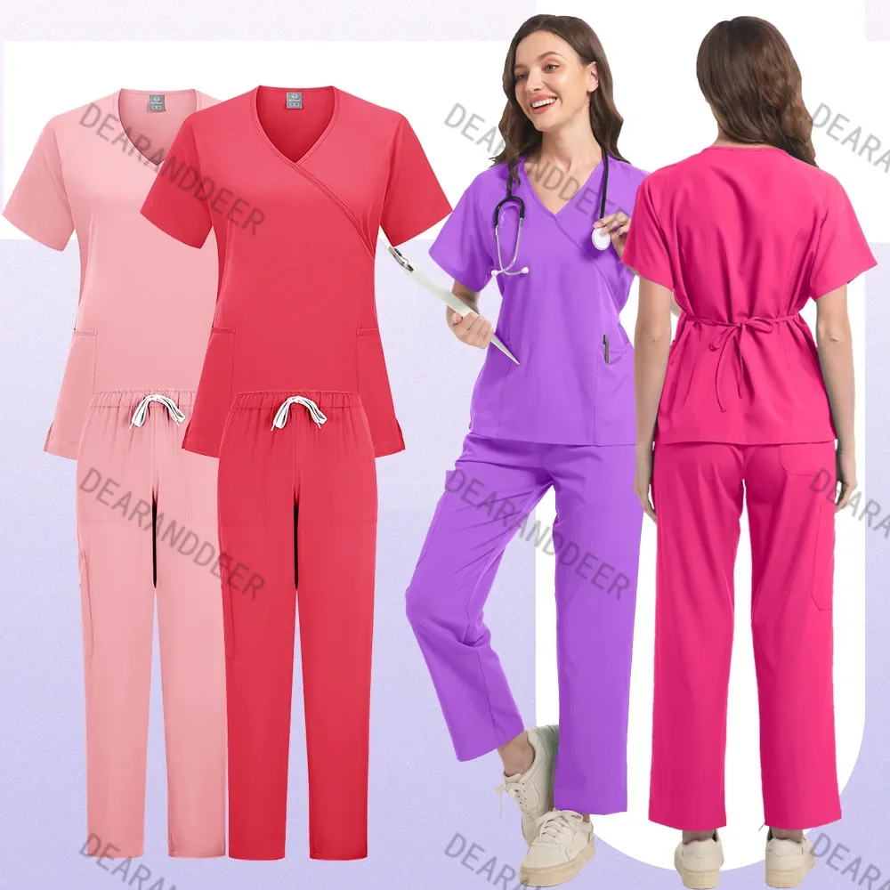 Hospital Experimental Dental Clinic Beauty Salon Ladies Uniform Elastic Breathable Lycra Nurse Accessories Fashion Slimming Suit