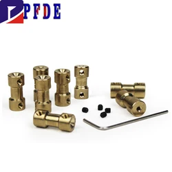 10pcs D9L20 2mm/2.3mm/3mm/3.17mm/4mm/5mm/6mm Brass Flexible Motor Shaft Coupling Coupler Motor Transmission Connector