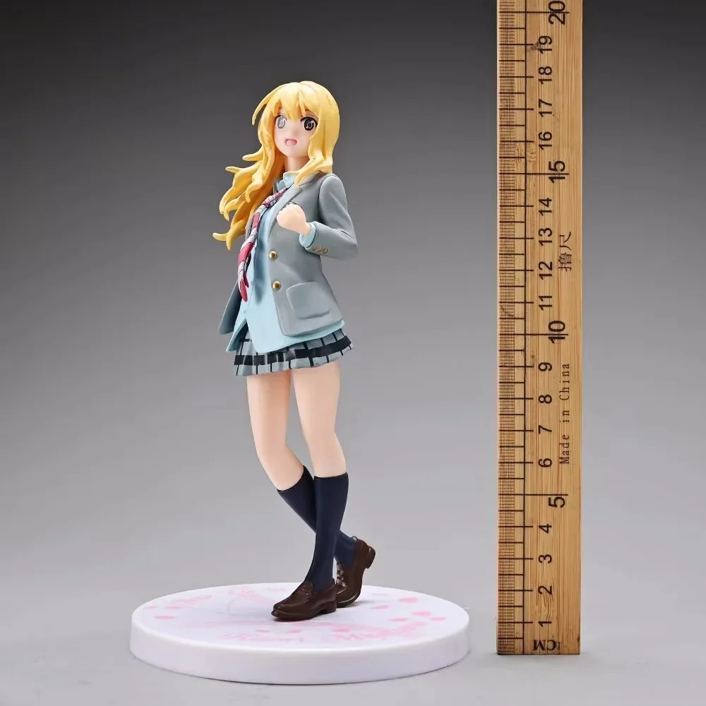 18cm Your Lie In April Figures Miyazono Kaori Figure Action Figure Cute Girls Model Desktop Decoration Toys For Birthday Gifts