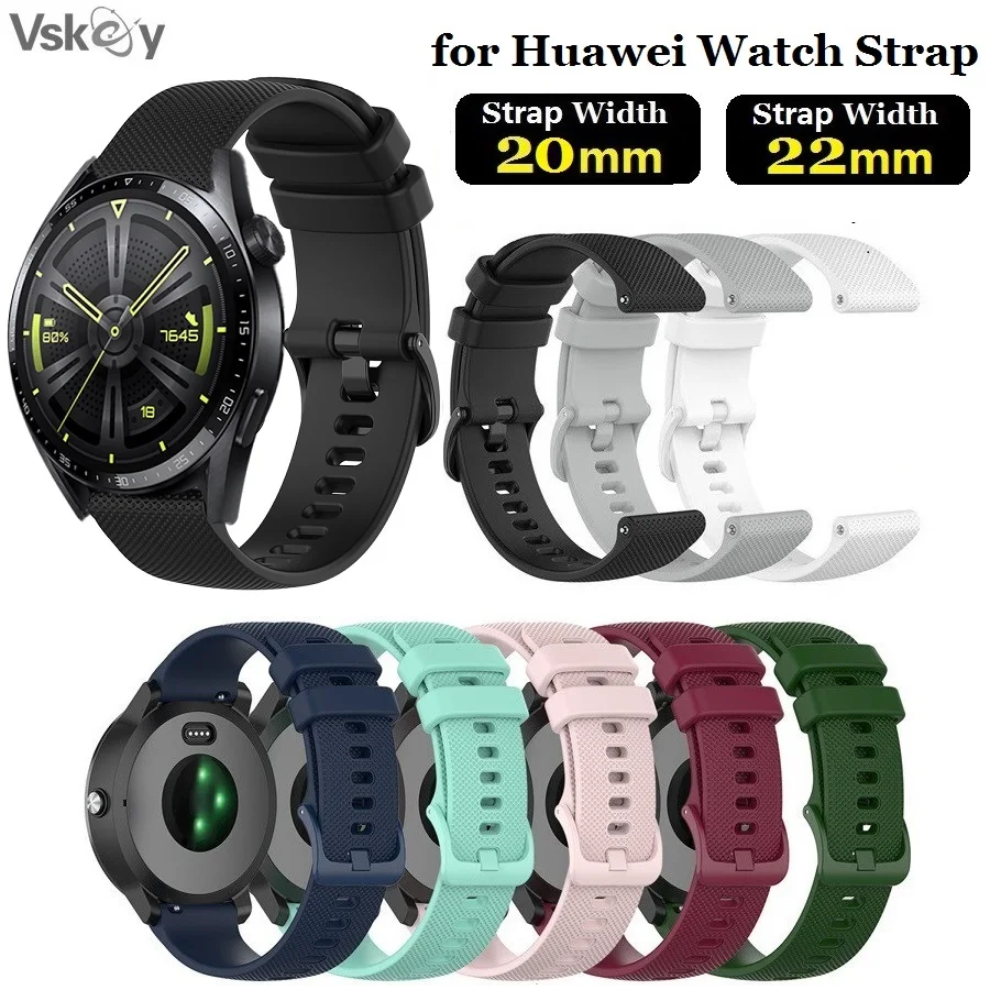 30PCS Watch Strap for Huawei Watch 4 Pro GT4 46MM GT3 SE GT2/GT Runner Honor Magic 2 Smartwatch Silicone Bracelet Band