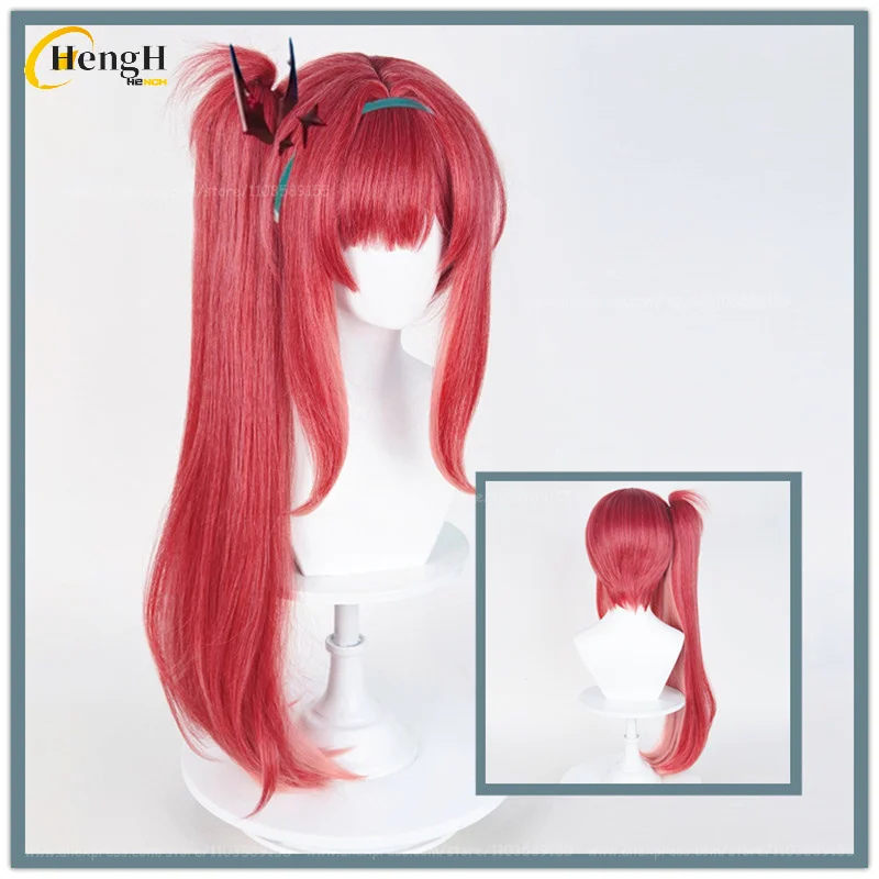 

In Stock Game Rapi Redhood Long 72cm Mixed Color Cosplay Anime Wig Heat Resistant Synthetic Hair Halloween Party Wigs + Wig Cap
