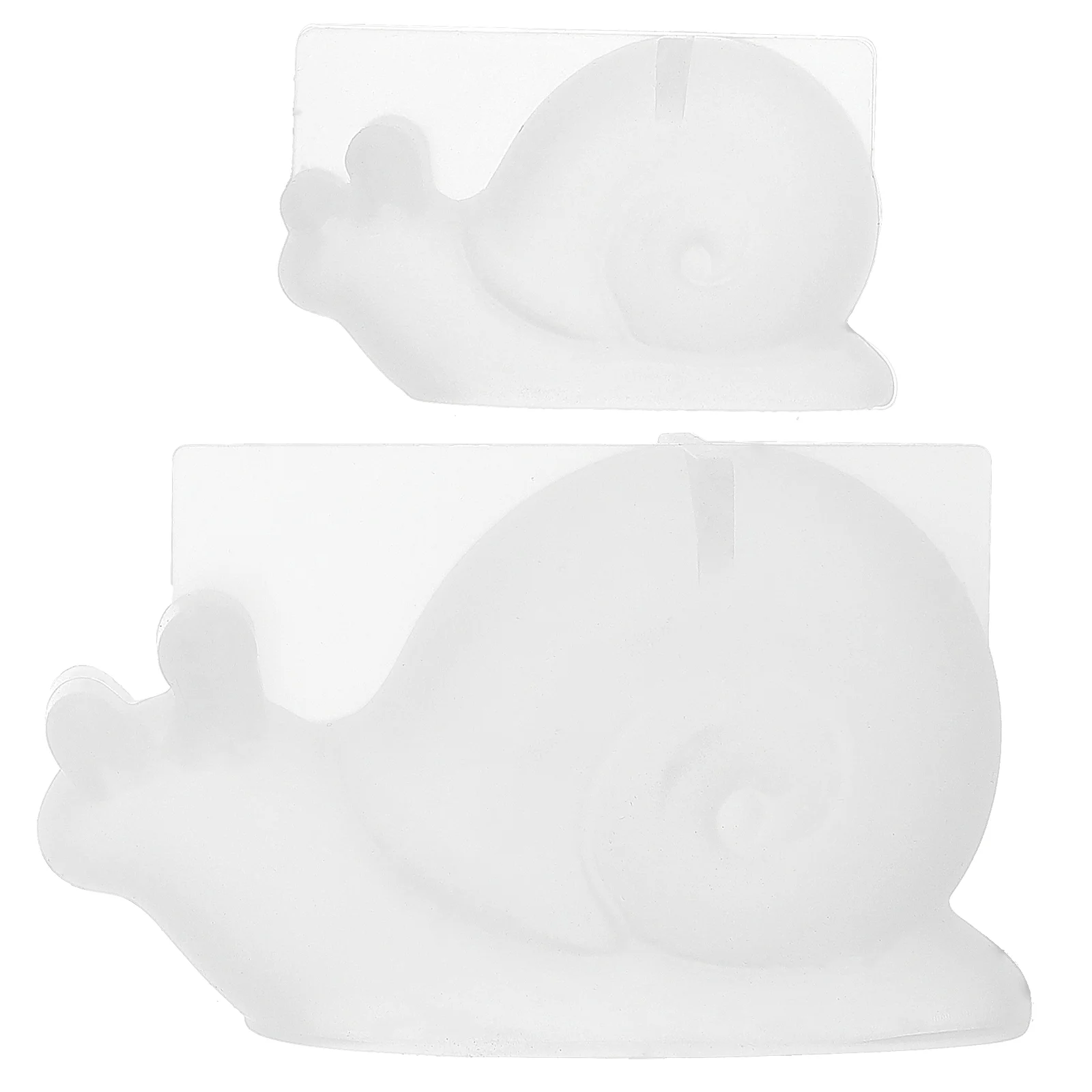 2 Pcs Animal Snail Ornament Mold Resin Epoxy Molds Decor Tool Silicone for Shaped Father